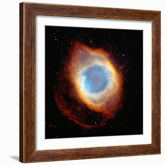 Helix Nebula, Satellite View (Digital Composite)-Stocktrek-Framed Photographic Print