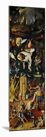 Hell and Its Punishments, Right Panel from the Garden of Earthly Delights Triptych-Hieronymus Bosch-Mounted Giclee Print