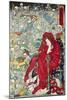 Hell Courtesan, No. 9 in the Series "Kyosai Rakuga"-null-Mounted Giclee Print