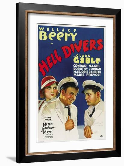 Hell Divers, 1931-null-Framed Giclee Print