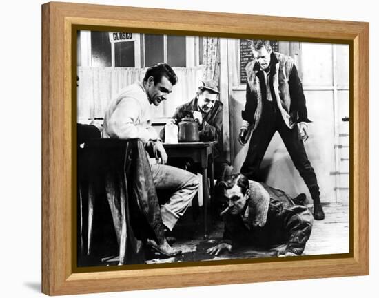 Hell Drivers, Sean Connery, Sid James, Stanley Baker, Patrick McGoohan, 1958-null-Framed Stretched Canvas