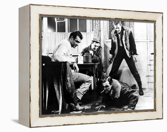 Hell Drivers, Sean Connery, Sid James, Stanley Baker, Patrick McGoohan, 1958-null-Framed Stretched Canvas