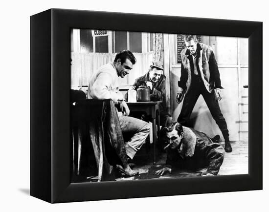 Hell Drivers, Sean Connery, Sid James, Stanley Baker, Patrick McGoohan, 1958-null-Framed Stretched Canvas