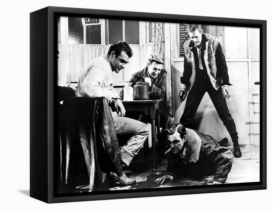 Hell Drivers, Sean Connery, Sid James, Stanley Baker, Patrick McGoohan, 1958-null-Framed Stretched Canvas