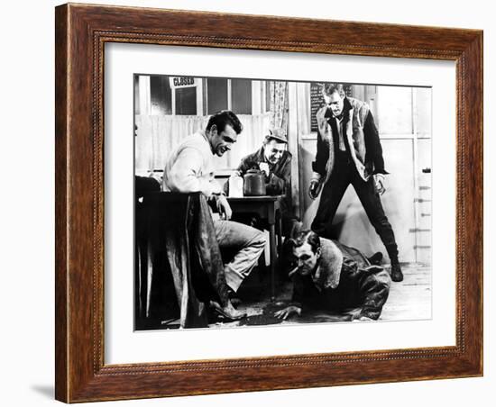 Hell Drivers, Sean Connery, Sid James, Stanley Baker, Patrick McGoohan, 1958-null-Framed Photo