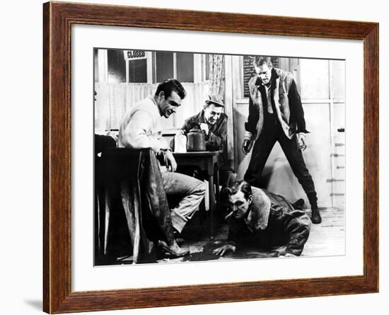 Hell Drivers, Sean Connery, Sid James, Stanley Baker, Patrick McGoohan, 1958-null-Framed Photo