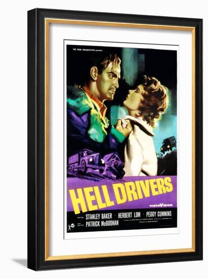 Hell Drivers, Stanley Baker, Peggy Cummins, 1957-null-Framed Art Print