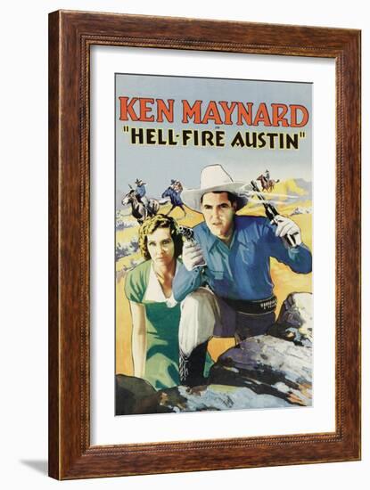 Hell-Fire in Austin-null-Framed Art Print