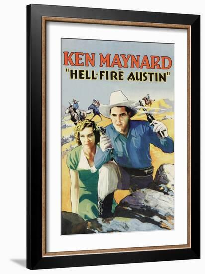 Hell-Fire in Austin-null-Framed Art Print