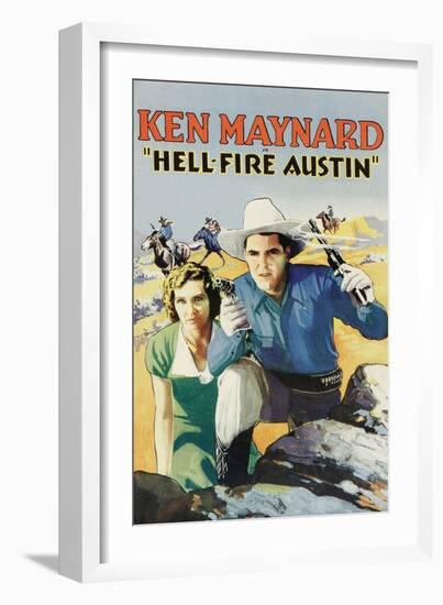 Hell-Fire in Austin-null-Framed Art Print