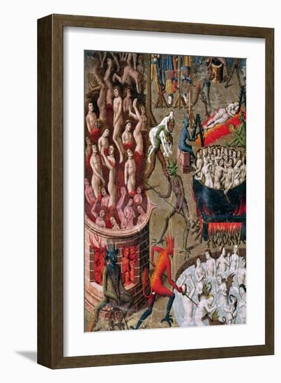 Hell, from the French Translation of "De Civitate Dei" by St. Augustine of Hippo-null-Framed Giclee Print