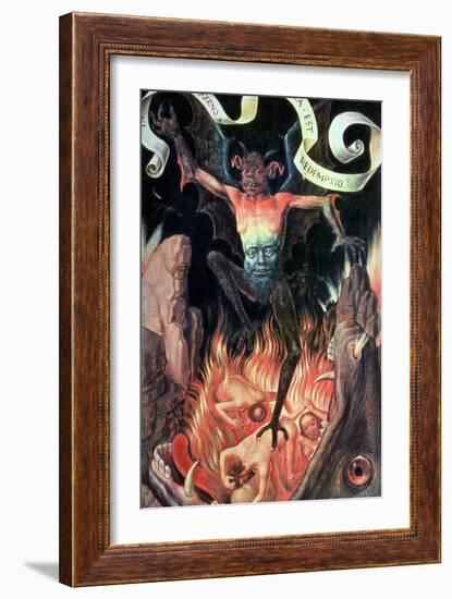 Hell, Right Hand Panel from the Triptych of Earthly Vanity and Divine Salvation, circa 1485-Hans Memling-Framed Giclee Print