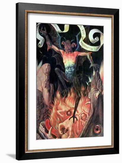 Hell, Right Hand Panel from the Triptych of Earthly Vanity and Divine Salvation, circa 1485-Hans Memling-Framed Giclee Print