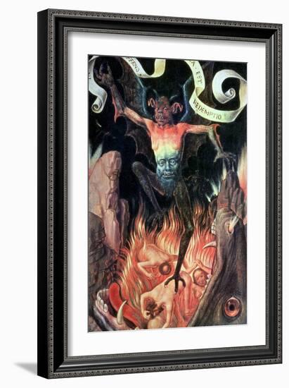 Hell, Right Hand Panel from the Triptych of Earthly Vanity and Divine Salvation, circa 1485-Hans Memling-Framed Giclee Print