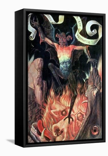 Hell, Right Hand Panel from the Triptych of Earthly Vanity and Divine Salvation, circa 1485-Hans Memling-Framed Premier Image Canvas