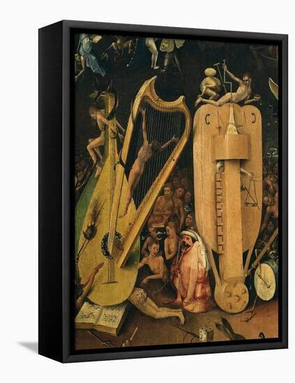 Hell, Right-Hand Panel of the Garden of Earthly Delights, C. 1503-04 Triptych (Detail)-Hieronymus Bosch-Framed Premier Image Canvas