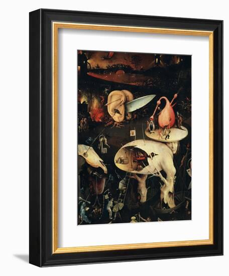 Hell, Right-Hand Panel of the Garden of Earthly Delights, C. 1503-04 Triptych (Detail)-Hieronymus Bosch-Framed Giclee Print