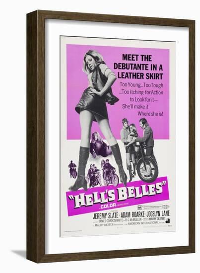 HELL'S BELLES, left: Jocelyn Lane, 1970-null-Framed Art Print
