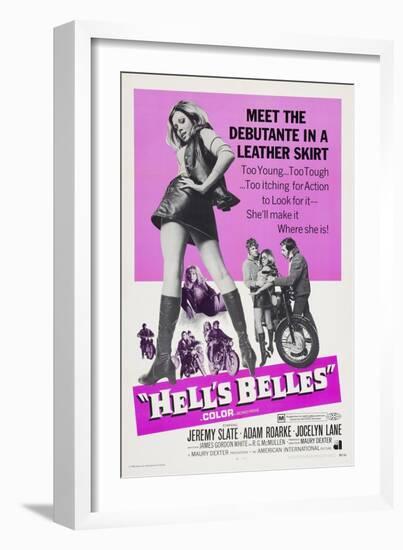 HELL'S BELLES, left: Jocelyn Lane, 1970-null-Framed Art Print