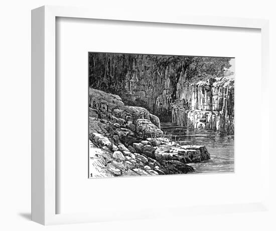 Hell's Gate Canyon, Fraser River, 1882-null-Framed Art Print