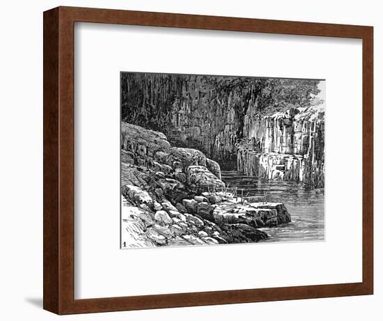 Hell's Gate Canyon, Fraser River, 1882-null-Framed Art Print