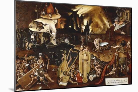 Hell-Hieronymus Bosch-Mounted Giclee Print