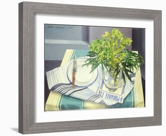 Hellebores Corsica, 1978-Sandra Lawrence-Framed Giclee Print