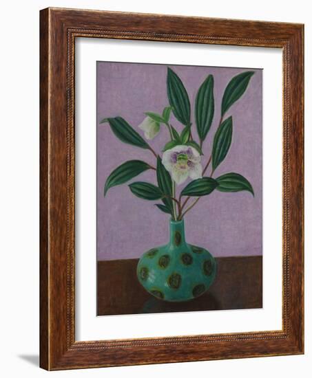 Hellebores with Viburnum Leaves-Ruth Addinall-Framed Giclee Print