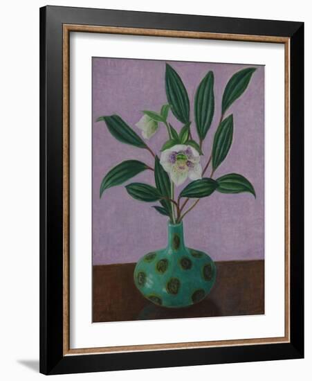 Hellebores with Viburnum Leaves-Ruth Addinall-Framed Giclee Print