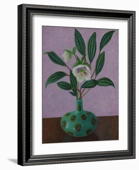 Hellebores with Viburnum Leaves-Ruth Addinall-Framed Giclee Print