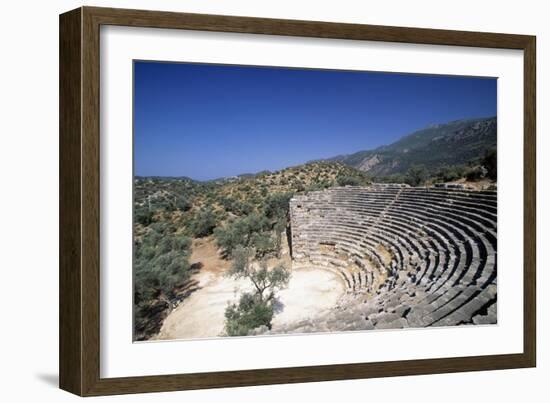 Hellenistic Theatre in Kas, Turkey Hellenistic Civilization, 4th-1st Century BC-null-Framed Giclee Print