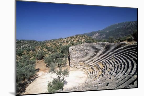 Hellenistic Theatre in Kas, Turkey Hellenistic Civilization, 4th-1st Century BC-null-Mounted Giclee Print