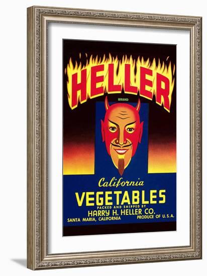 Heller California Vegetables-null-Framed Art Print