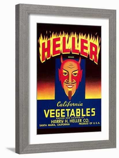 Heller California Vegetables-null-Framed Art Print