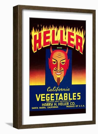 Heller California Vegetables-null-Framed Art Print