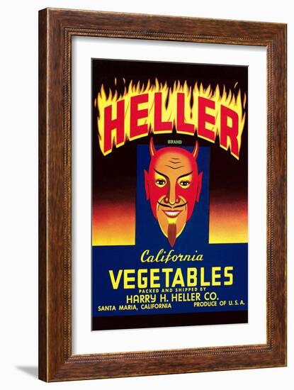 Heller California Vegetables-null-Framed Art Print