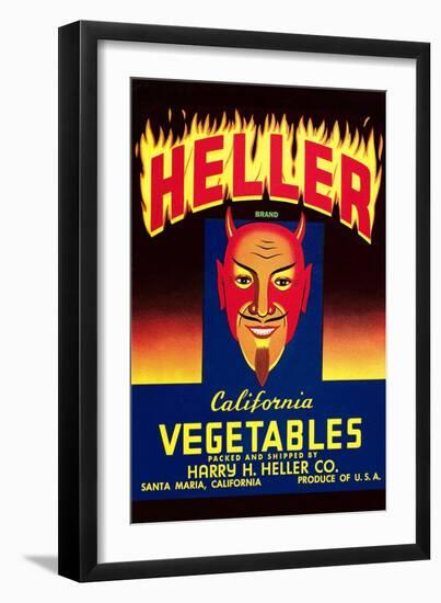 Heller California Vegetables-null-Framed Art Print