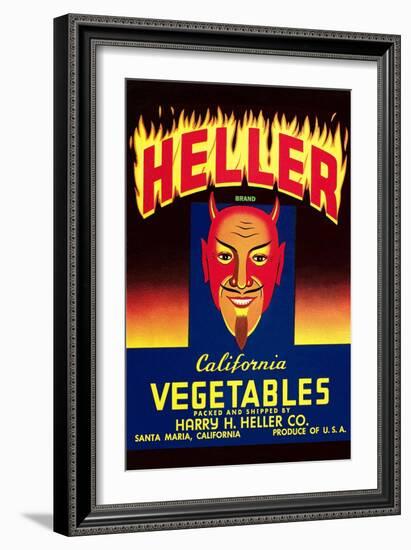 Heller California Vegetables-null-Framed Art Print