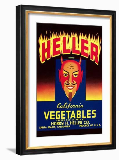 Heller California Vegetables-null-Framed Art Print