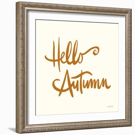 Hello Autumn I on Cream-Anne Tavoletti-Framed Art Print
