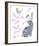 Hello Friends - Bunny-Clara Wells-Framed Giclee Print