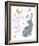 Hello Friends - Bunny-Clara Wells-Framed Giclee Print