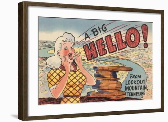 Hello from Lookout Mountain-null-Framed Art Print