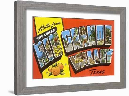 Hello from the Lower Rio Grande Valley, Texas-null-Framed Giclee Print