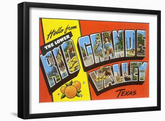 Hello from the Lower Rio Grande Valley, Texas-null-Framed Giclee Print