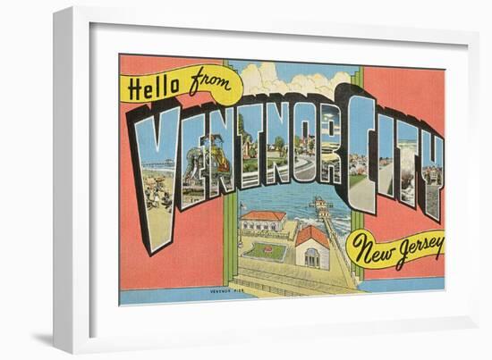 Hello from Ventnor City, New Jersey-null-Framed Art Print