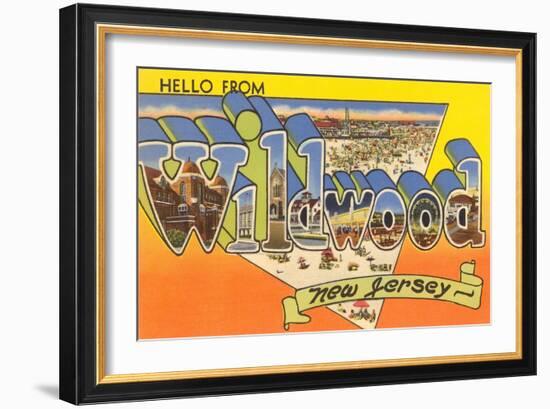 Hello from Wildwood, New Jersey-null-Framed Art Print