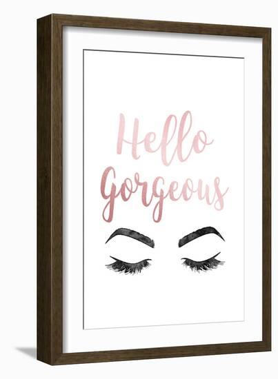 Hello Gorgeous Pink-Amanda Greenwood-Framed Premium Giclee Print