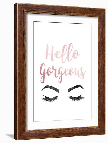 Hello Gorgeous Pink-Amanda Greenwood-Framed Premium Giclee Print