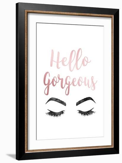 Hello Gorgeous Pink-Amanda Greenwood-Framed Premium Giclee Print